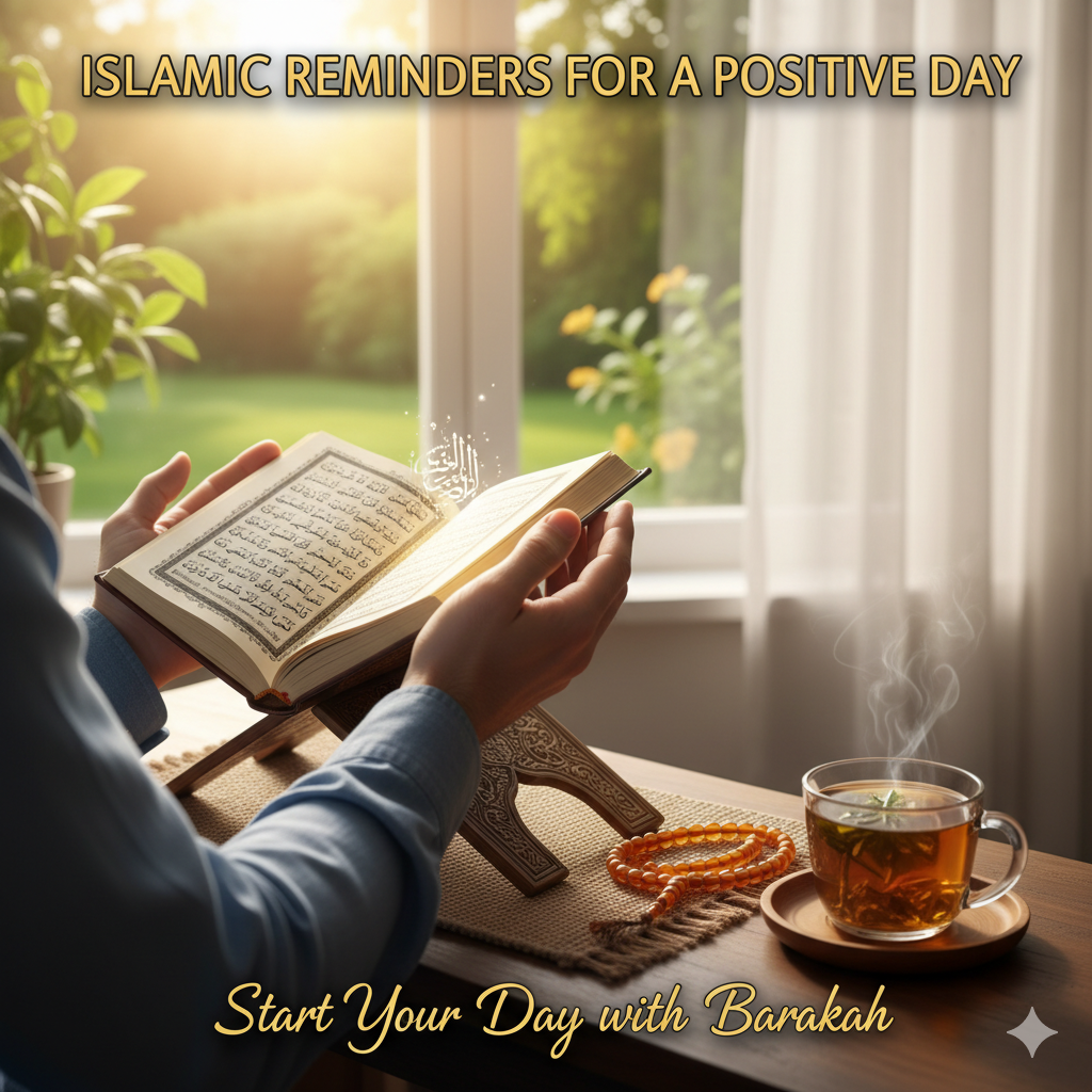 Islamic reminders for a positive day